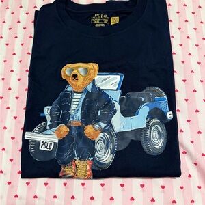 Polo by Ralph Lauren Kids Navy Blue Bear and Jeep T-Shirt